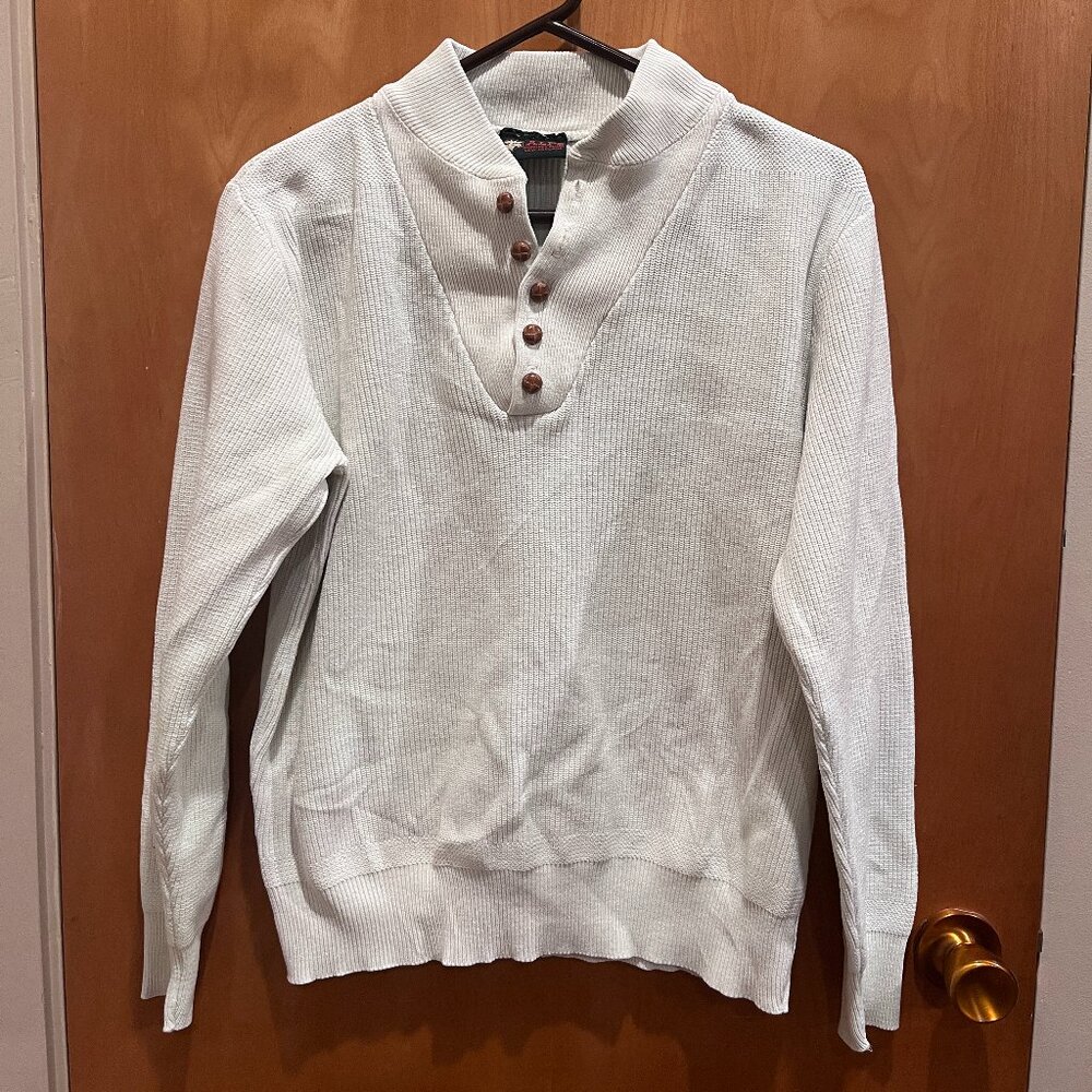 Alps Merrimac Valley New England White Sweater - Large